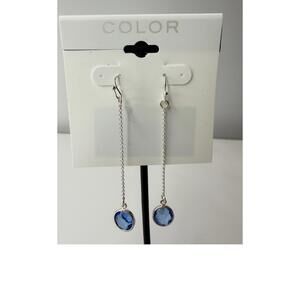🚨3 for $15🚨 Color - Blue and Silver-tone Earrings